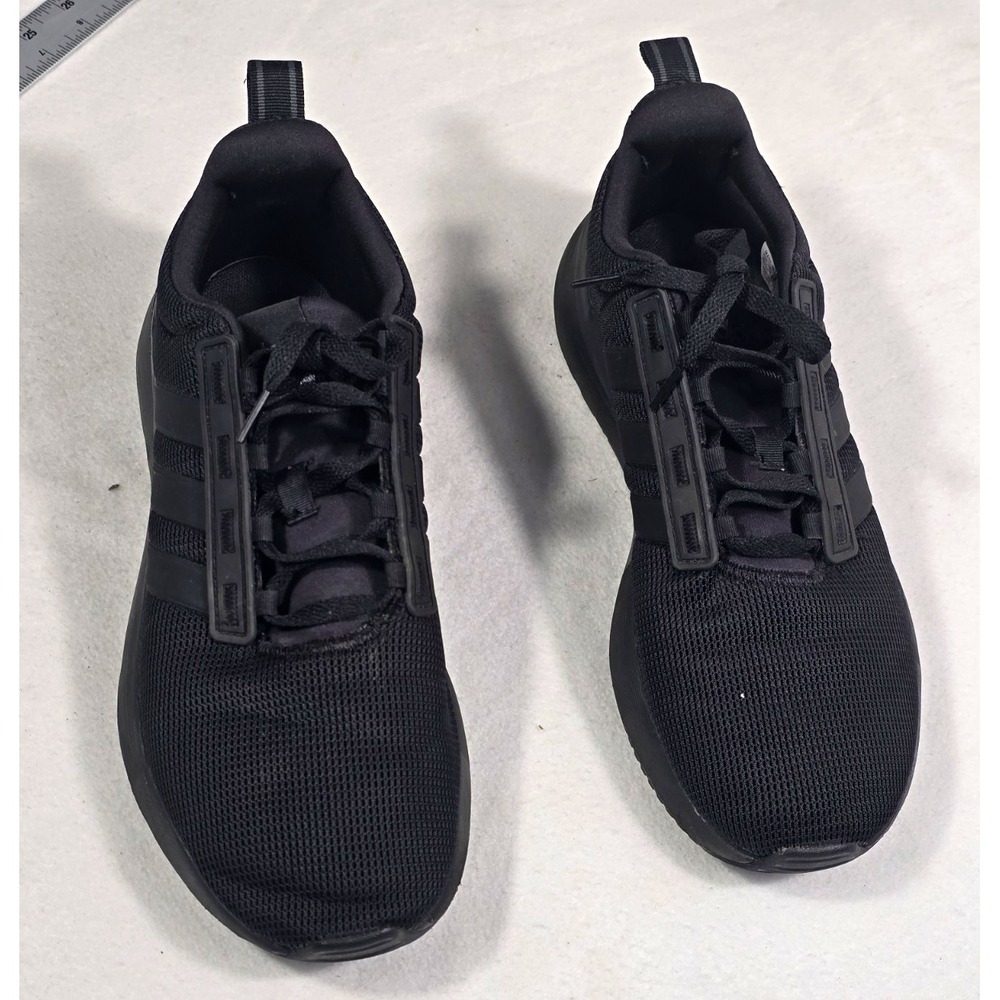 Mens Adidas Racer TR21 Triple Black Running Shoes Sneaker Size 9.5 GV7386